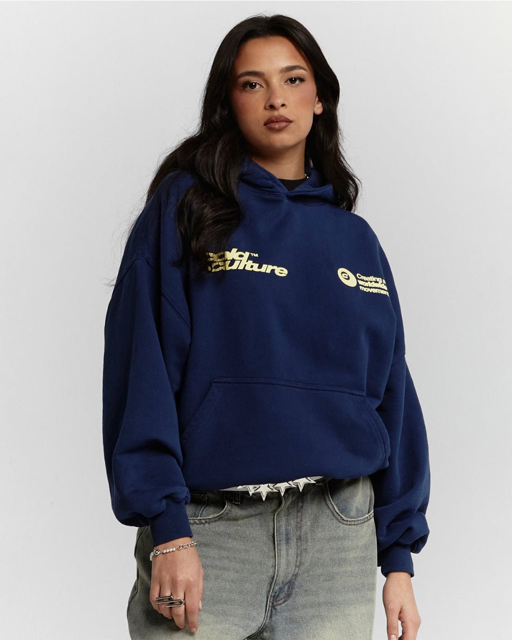 PLAYING HORSE HOODIE NAUTICAL BLUE - COLD CULTURE #woman