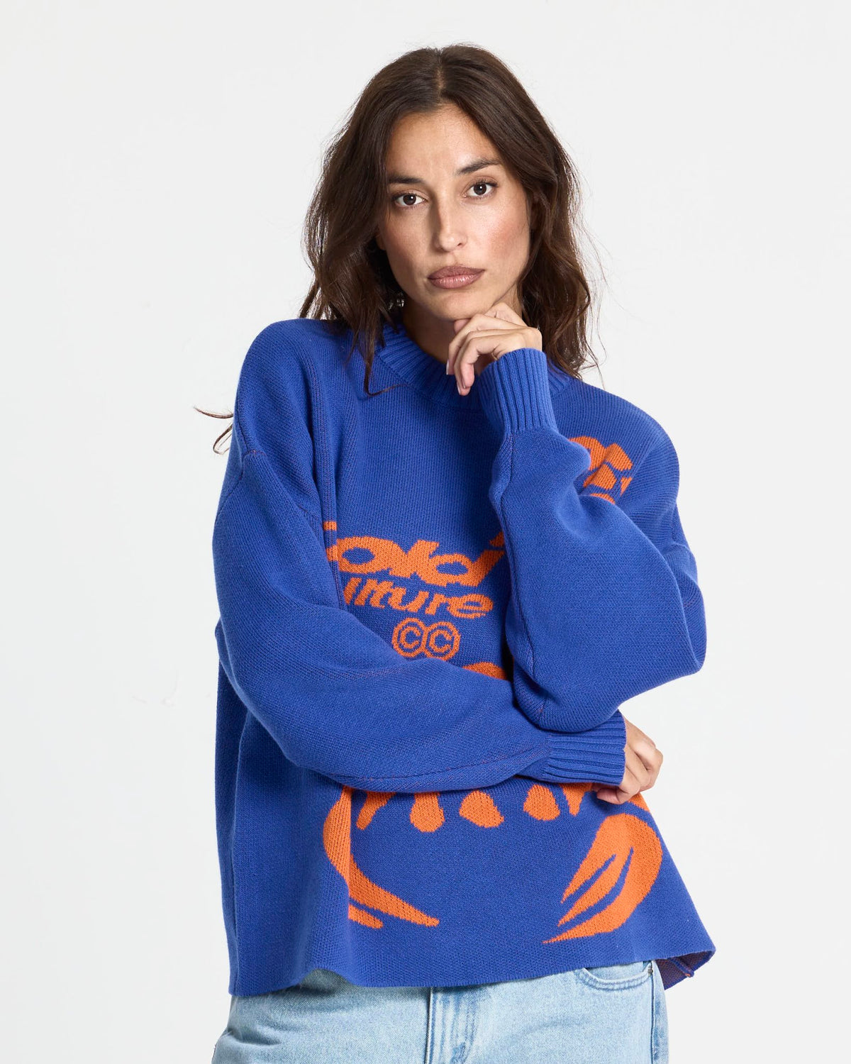 POISON KNIT BLUE AND ORANGE - Cold Culture