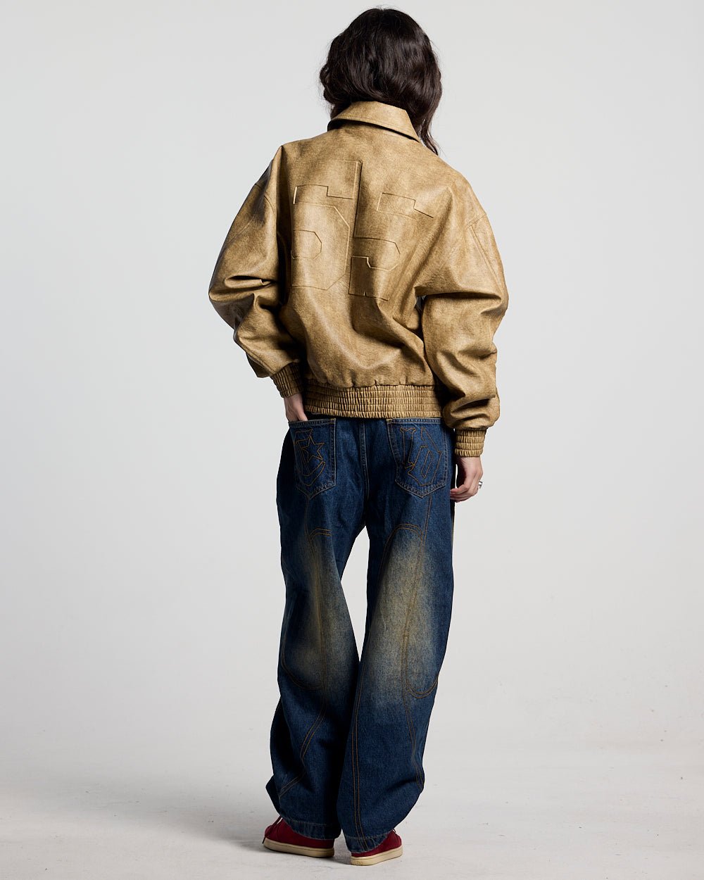 RACING LEATHER JACKET CREAM - Cold Culture #woman