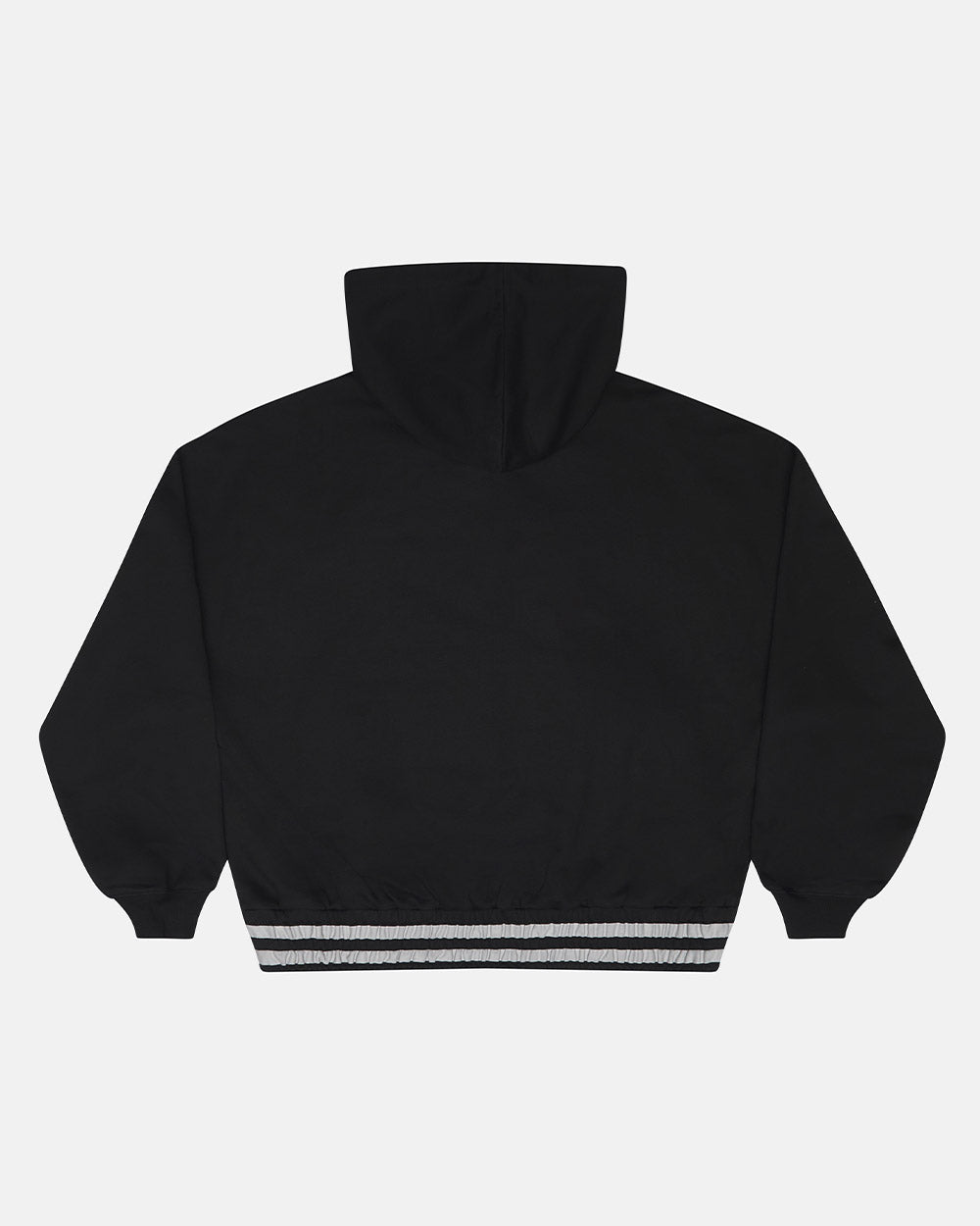 RAGE IN THE RING HOODIE BLACK - black graphic print hoodie, back view - Cold Culture #packshot