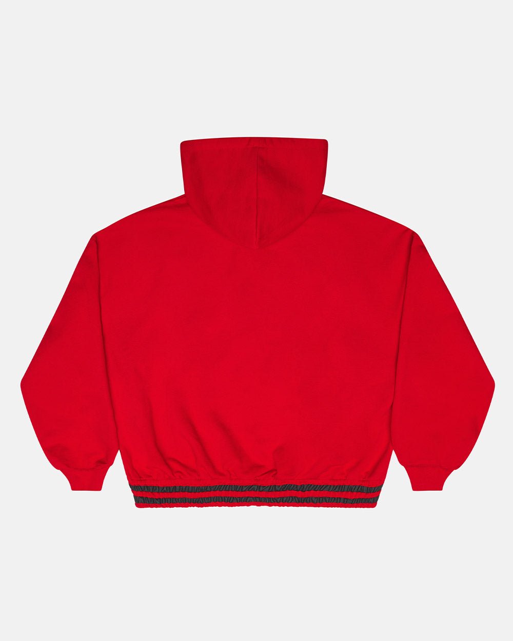 RAGE IN THE RING HOODIE RED - red graphic print hoodie, back view - Cold Culture #packshot