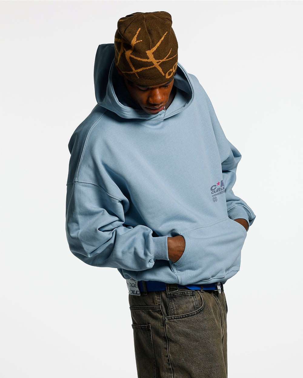 REBEL HOODIE SHADY BLUE - COLD CULTURE #man