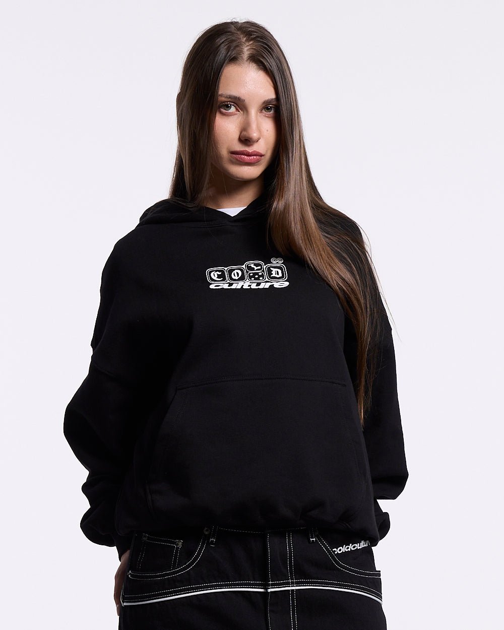 ROLL THE DICE HOODIE BLACK - Cold Culture #woman
