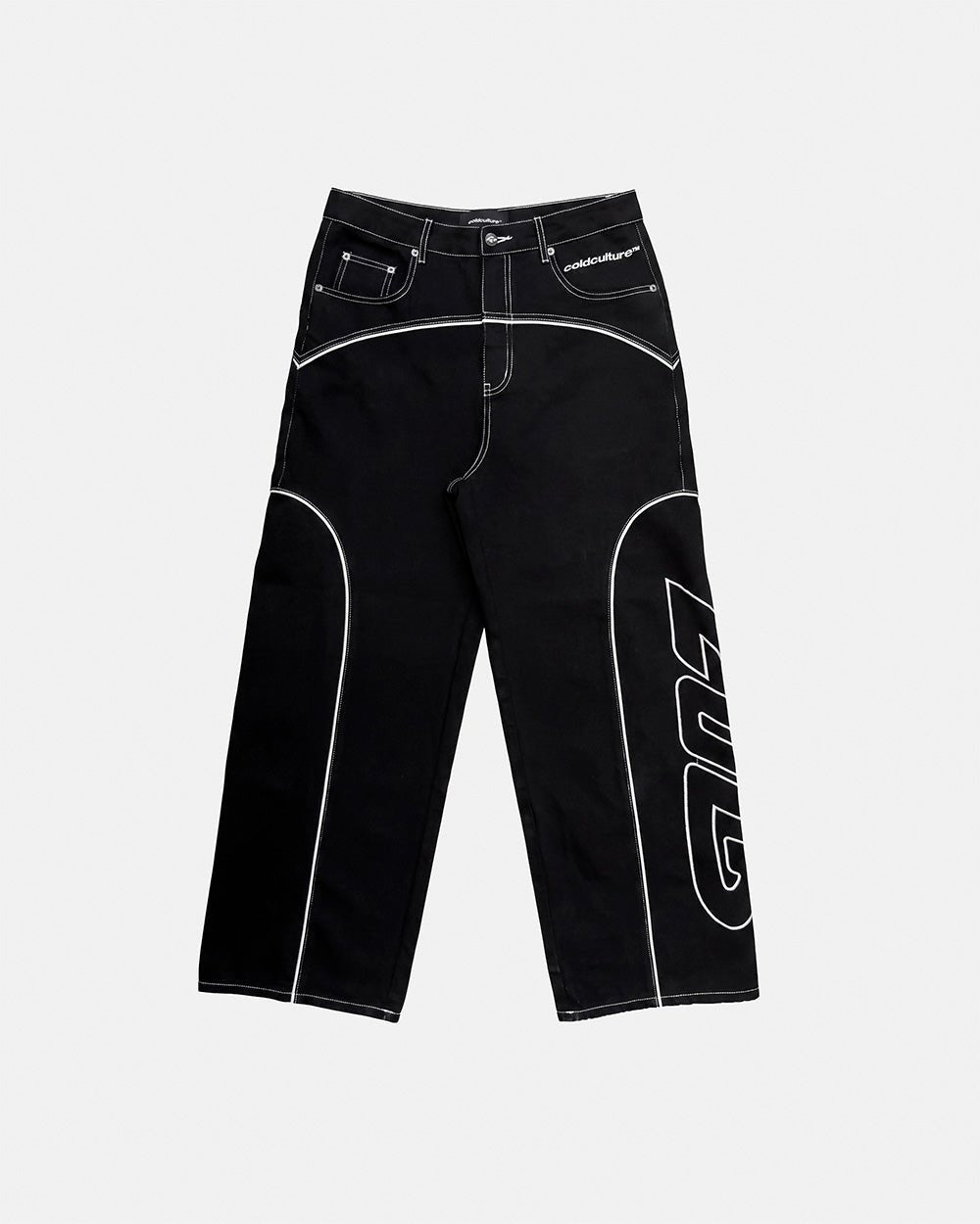 ROLLER V2 DENIM PANTS BLACK - Cold Culture #packshot