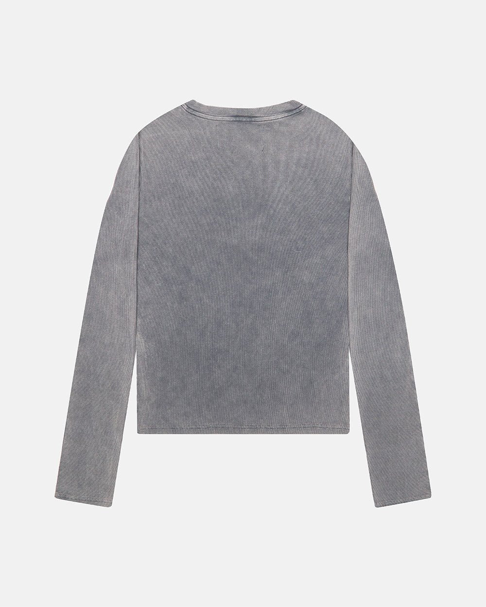 SAINTLESS LONGSLEEVE GREY - grey graphic print longsleeve tee, back view - Cold Culture #packshot