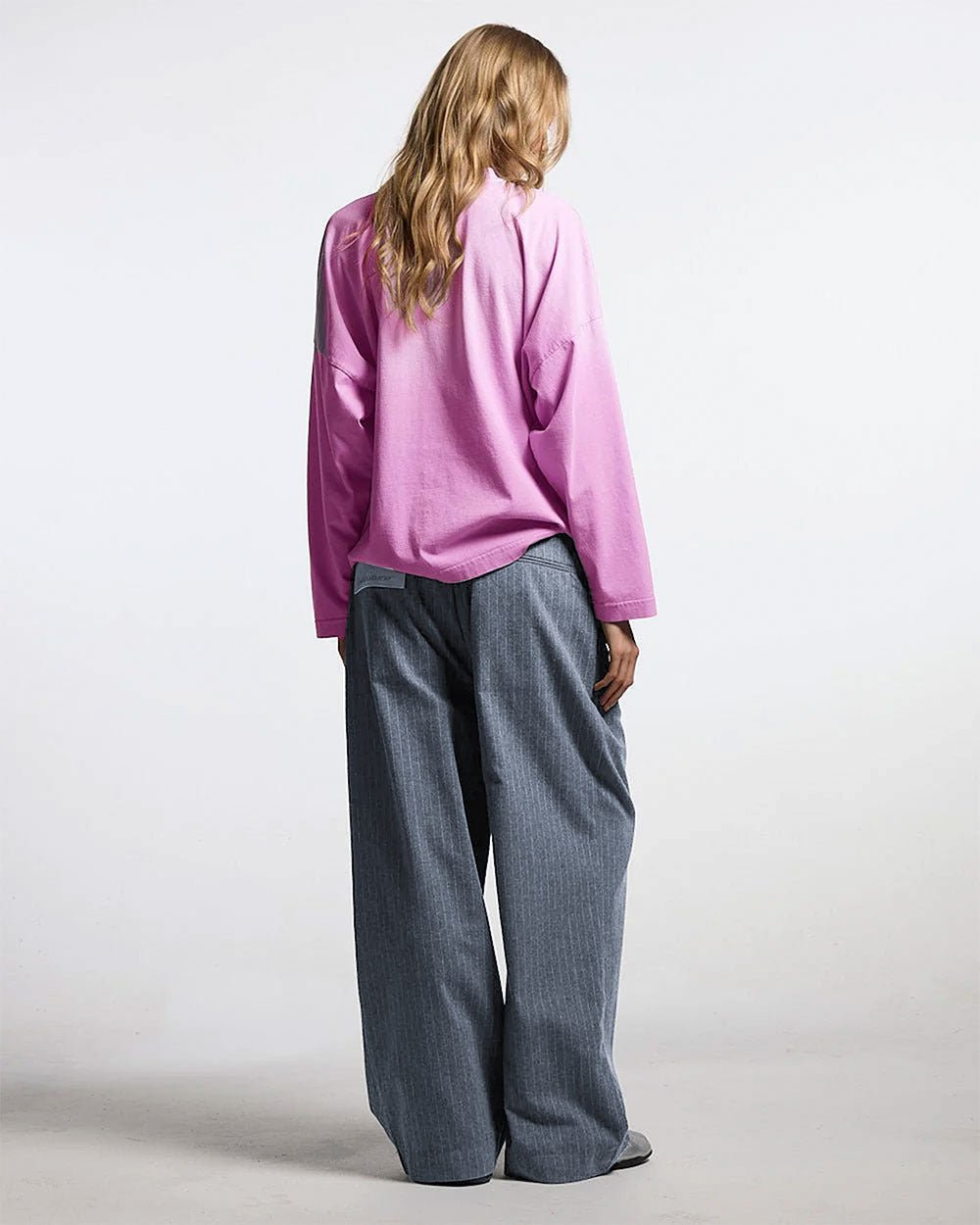 SEAM EFFECT LINE PANTS GREY - Cold Culture #woman