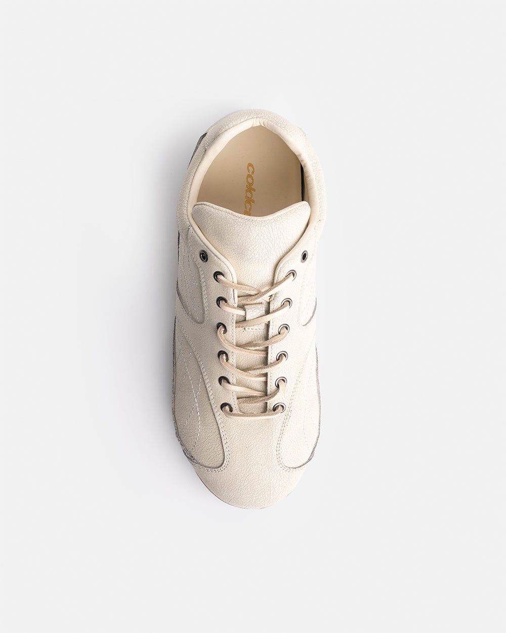 SILENT CODE SNEAKERS SUEDE WHITE - Cold Culture #packshot