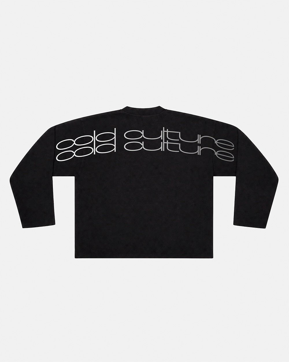 SKID CURVED LONGSLEEVE BLACK - Cold Culture #packshot