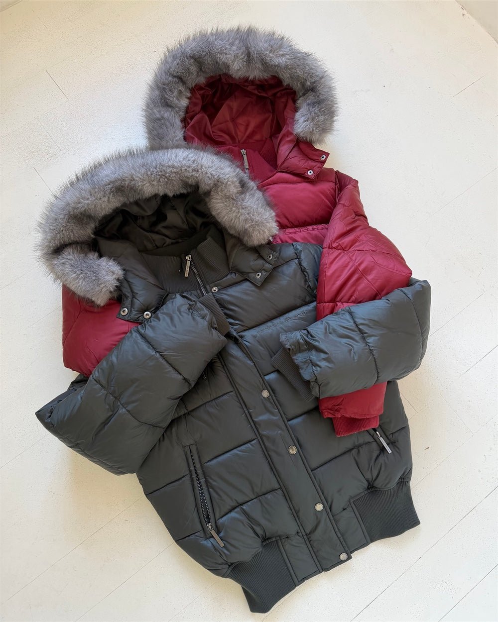 SLOPE PUFFER GREY - Cold Culture