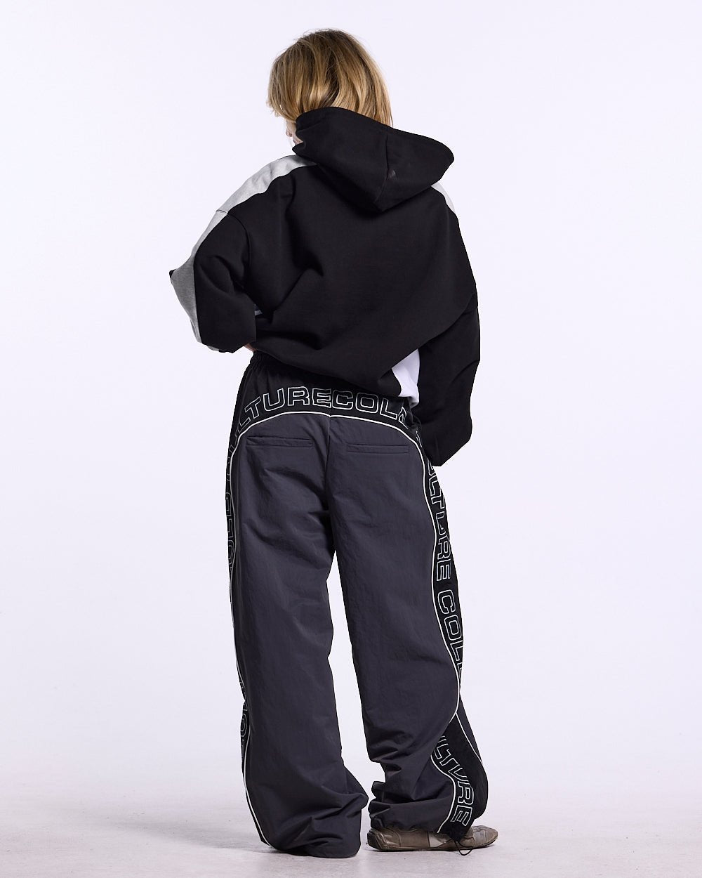 SPEED SPOKE HOODIE BLACK AND HEATHER GREY - Cold Culture