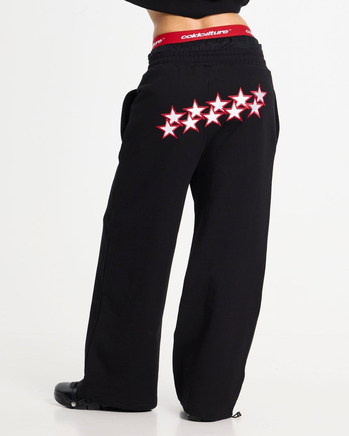 STARS SWEATPANTS BLACK - Cold Culture