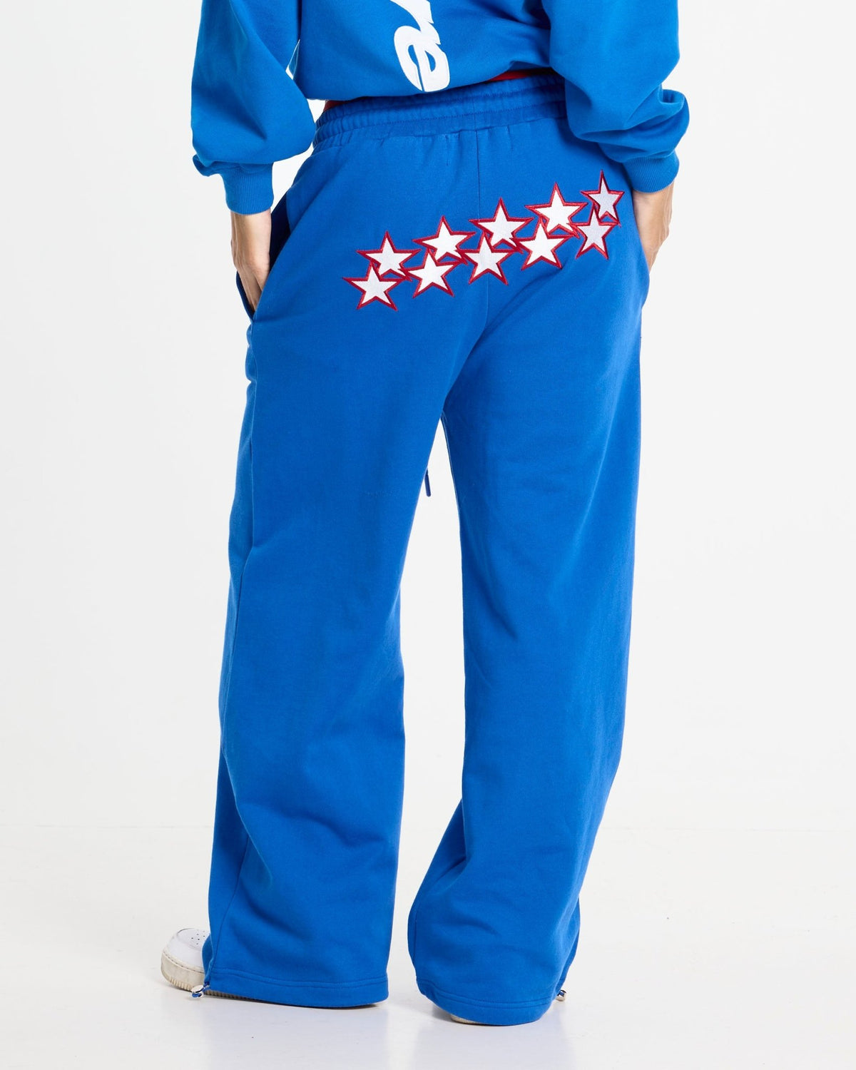 STARS SWEATPANTS BLUE - Cold Culture