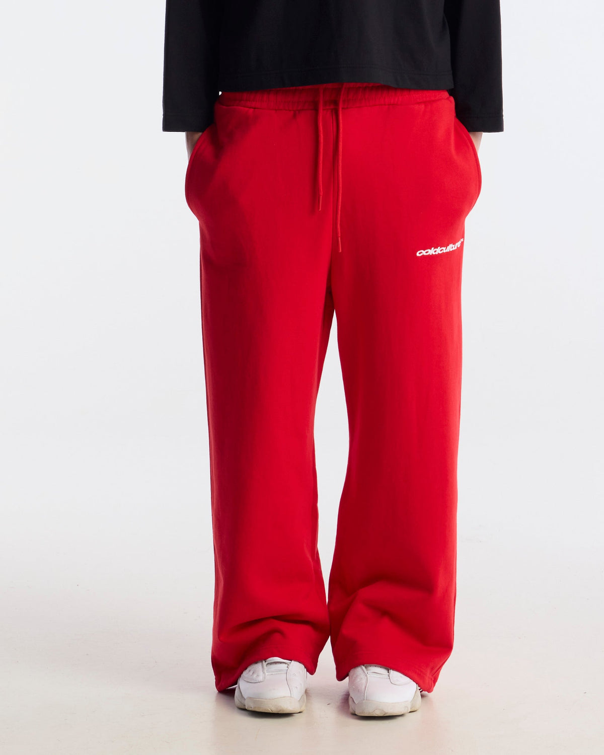 STARS SWEATPANTS RED - Cold Culture