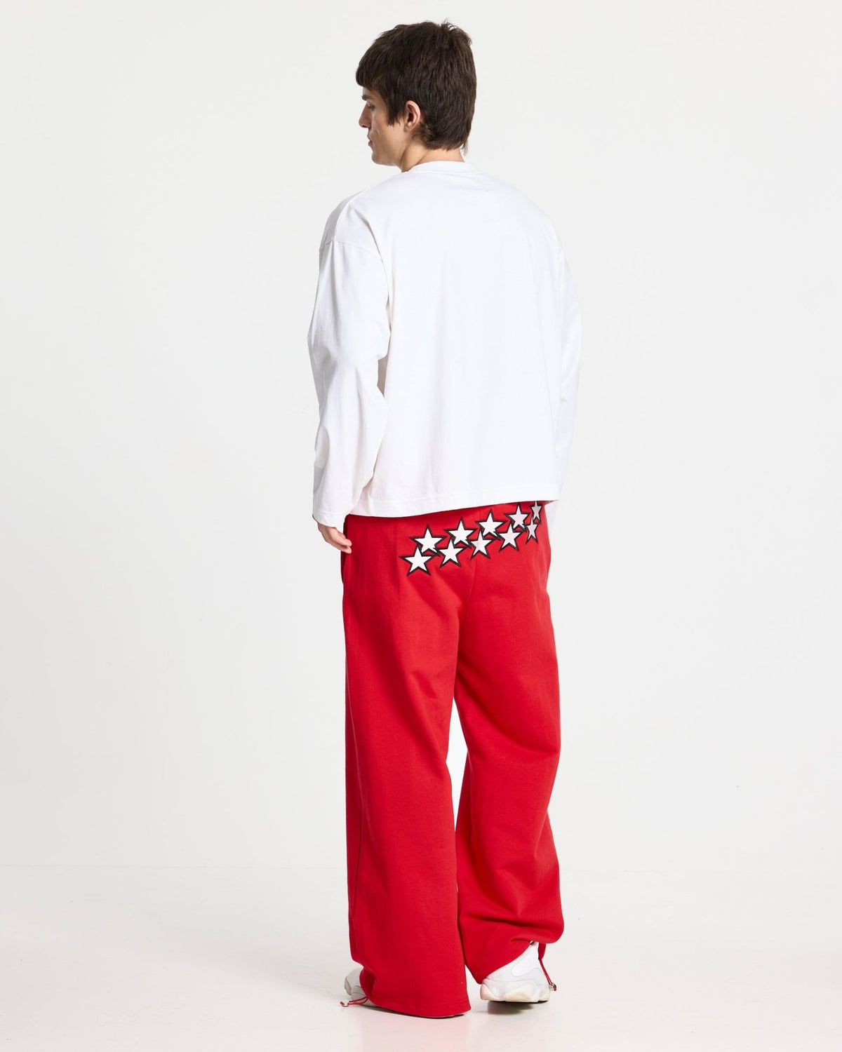 STARS SWEATPANTS RED - Cold Culture