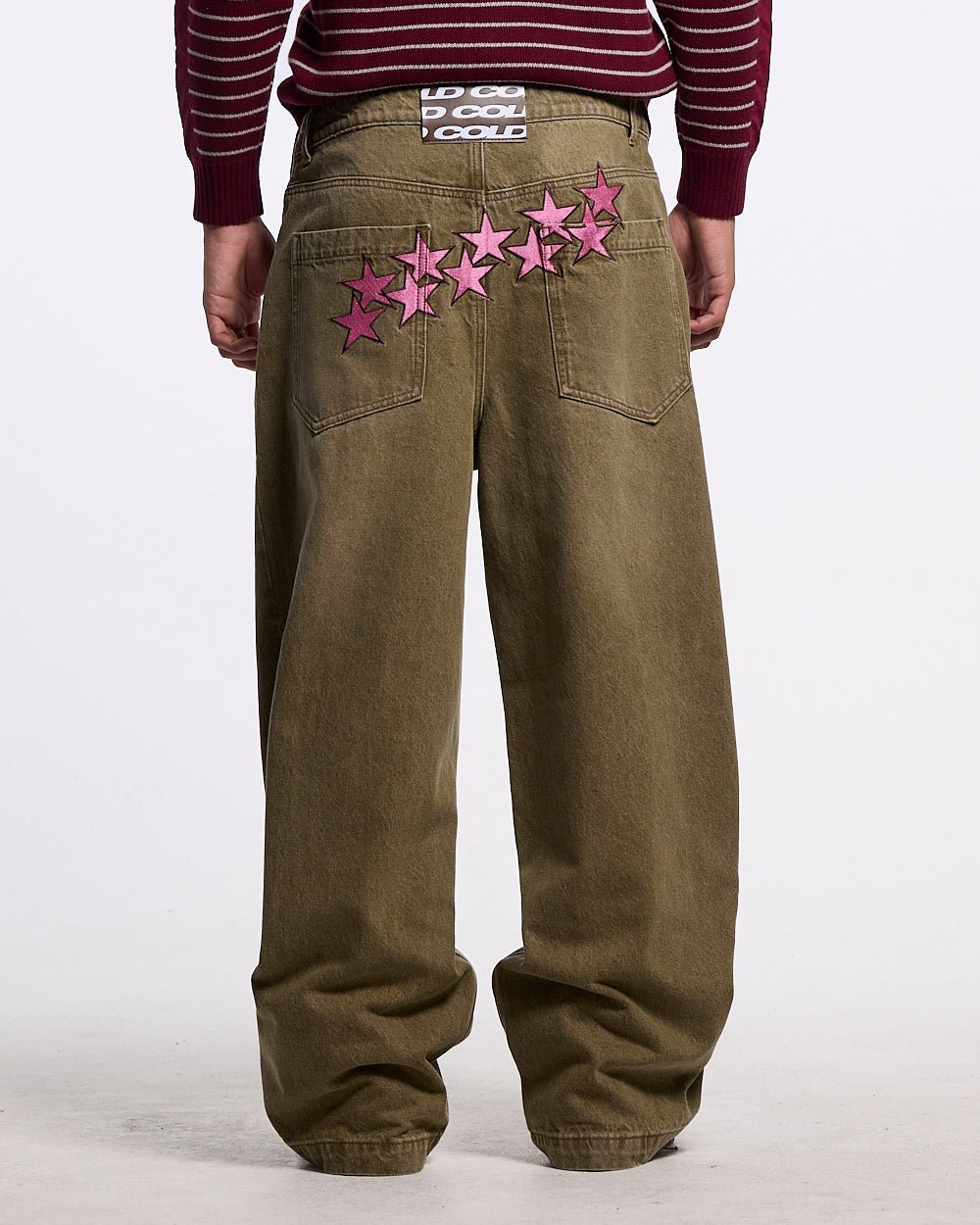 STARS V2 PANTS GREEN WASH DENIM - Cold Culture