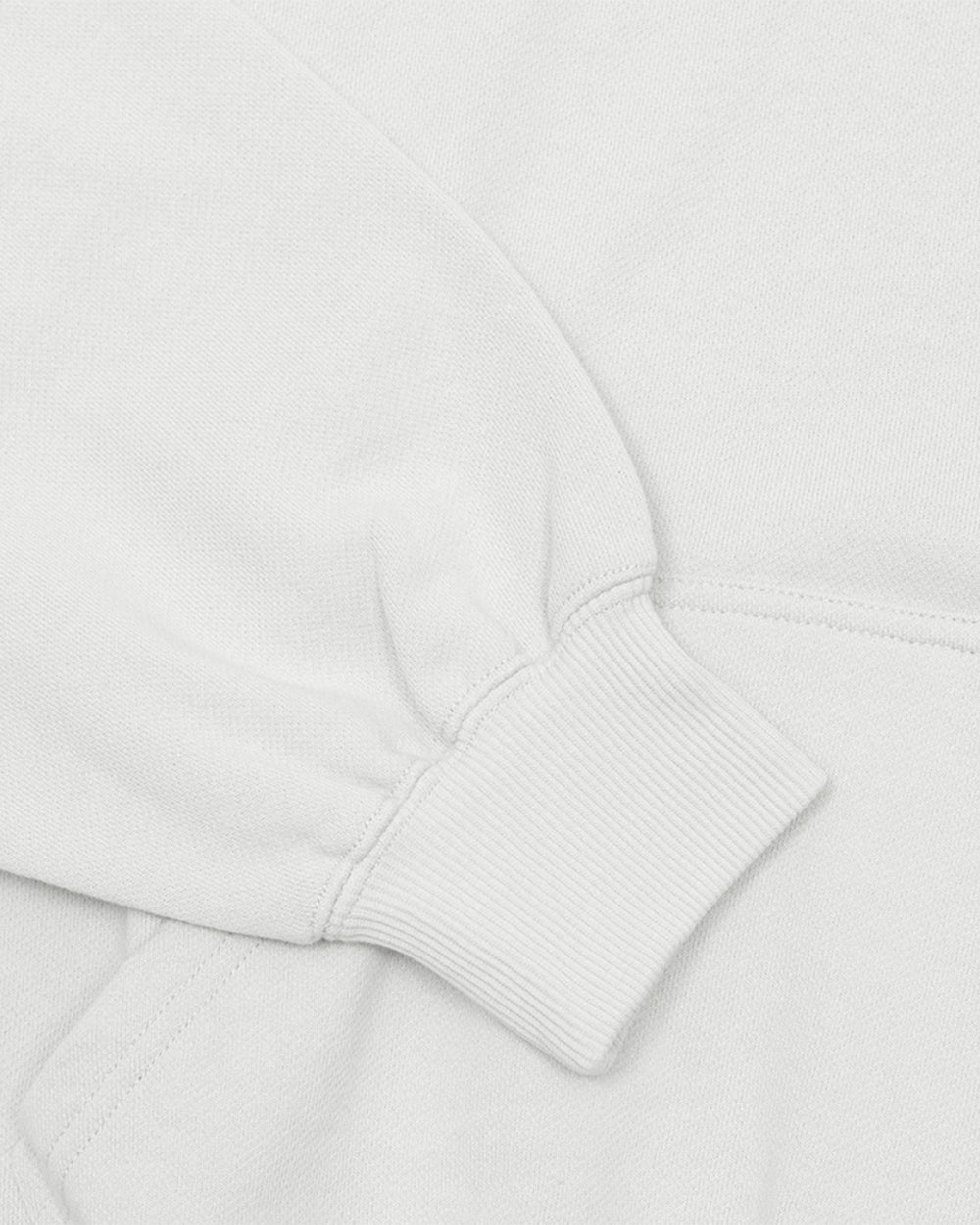 STELLAR HOODIE LIGHT GREY - light grey oversized hoodie, detail close-up - Cold Culture