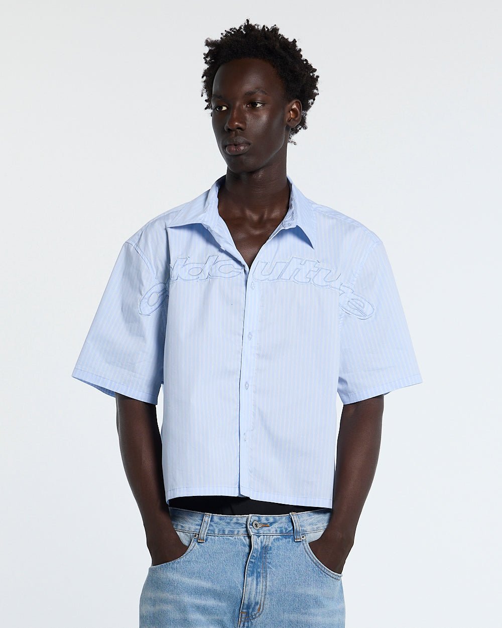 SUN DISTRESS SHIRT BLUE - Cold Culture #man