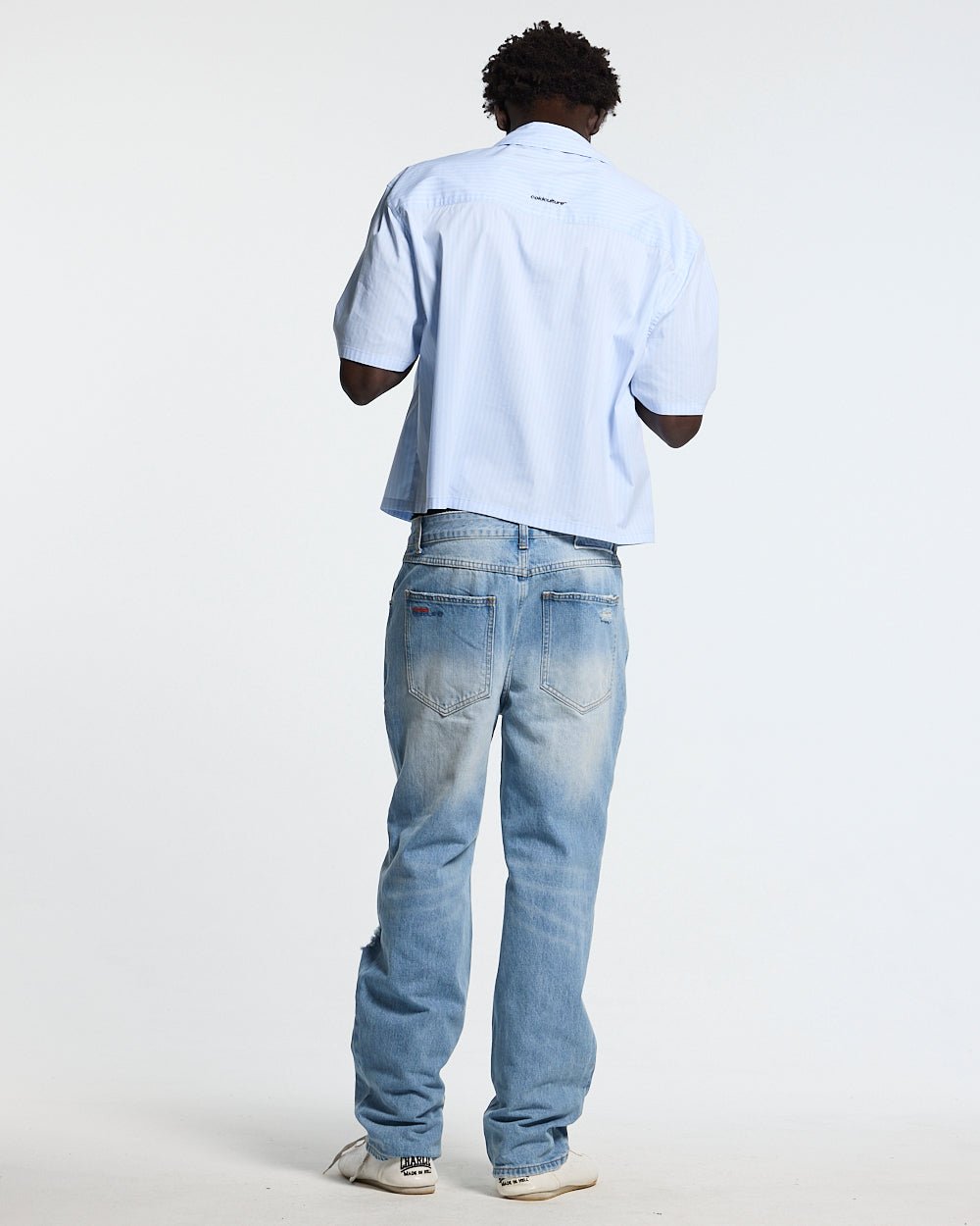 SUN DISTRESS SHIRT BLUE - Cold Culture #man