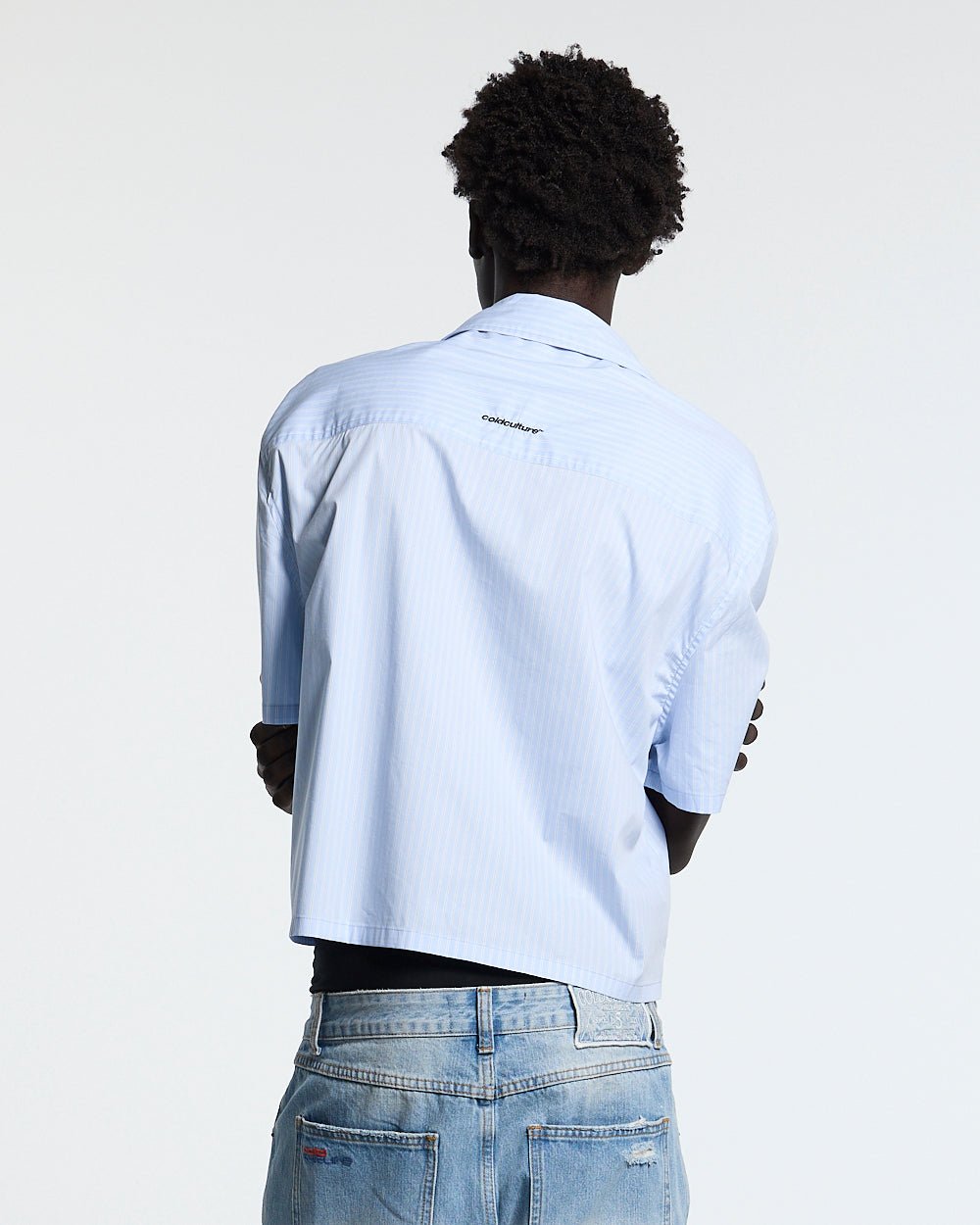 SUN DISTRESS SHIRT BLUE - Cold Culture #man