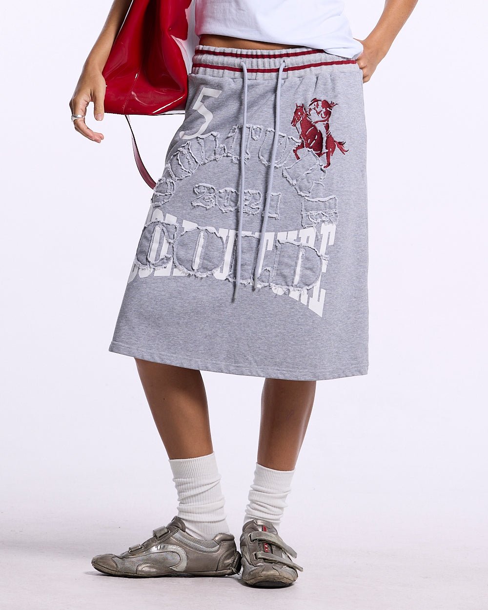 SWING SKIRT HEATHER GREY - Cold Culture