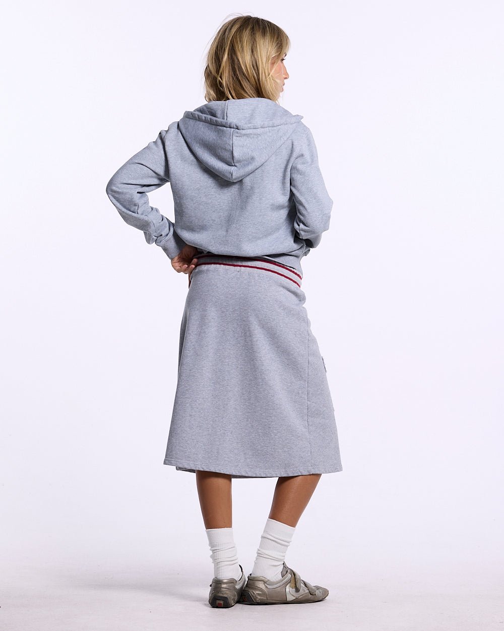 SWING ZIP HOODIE HEATHER GREY - Cold Culture