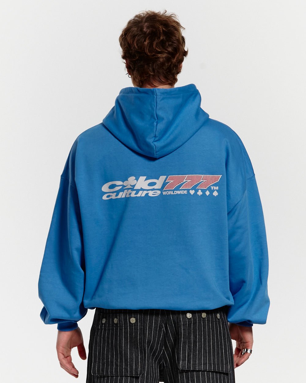 THREE SEVENS HOODIE CAPRI BLUE - COLD CULTURE #man