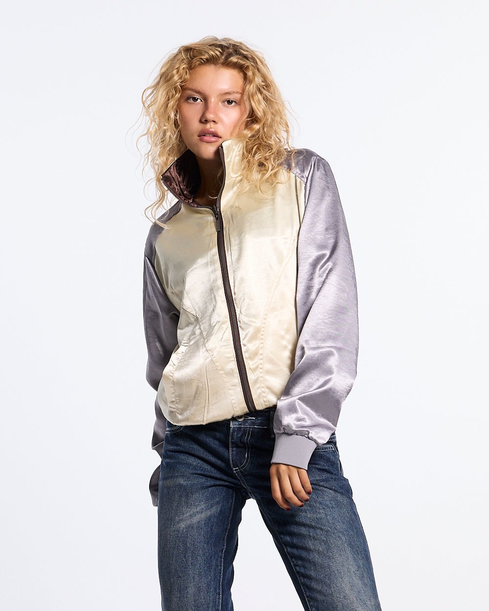 TOGGLE BOMBER WOMAN BROWN - Cold Culture #woman