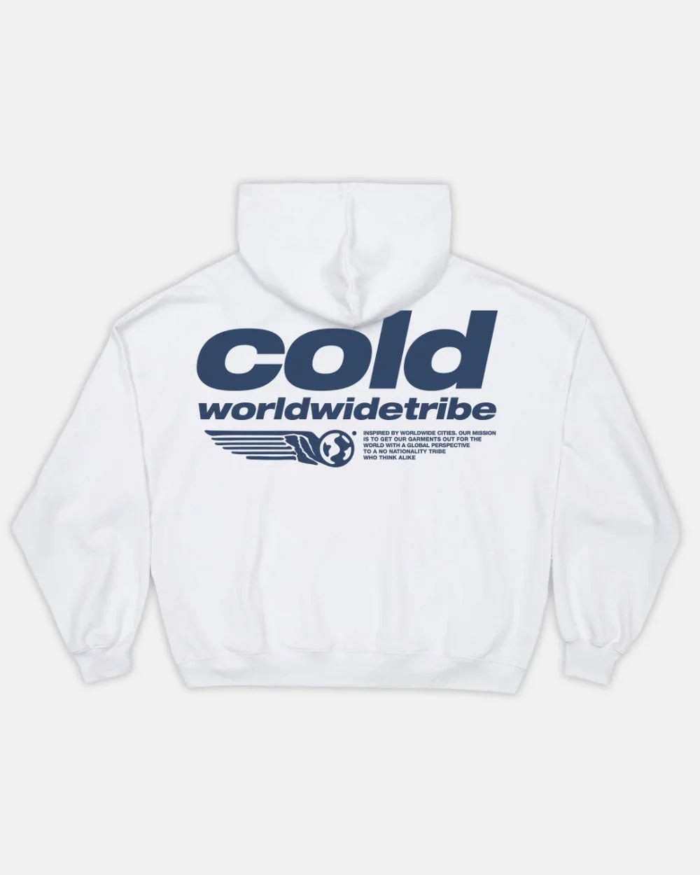 TRIBE HOODIE WHITE - COLD CULTURE #packshot
