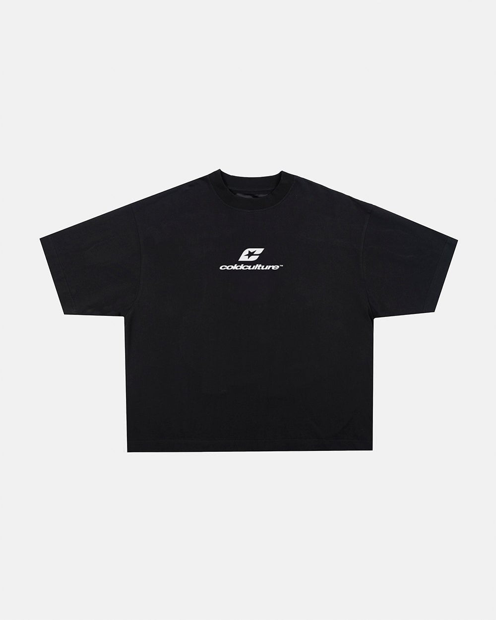TRTN DISTRESS CURVED TEE BLACK - Cold Culture #packshot