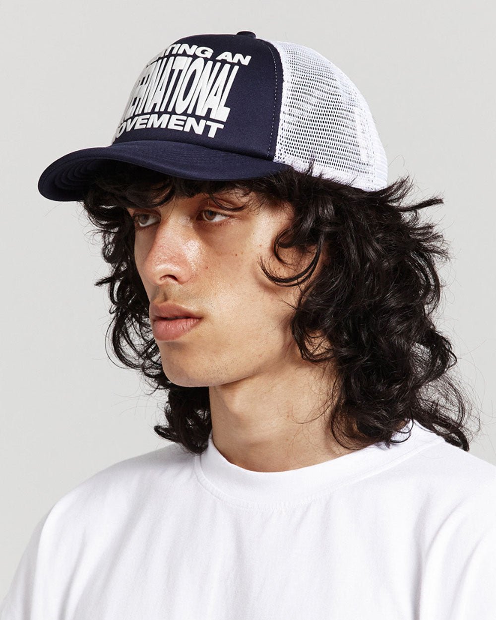 TYPE MODIFICATION TRUCKER CAP BLACKISH BLUE - Cold Culture #man