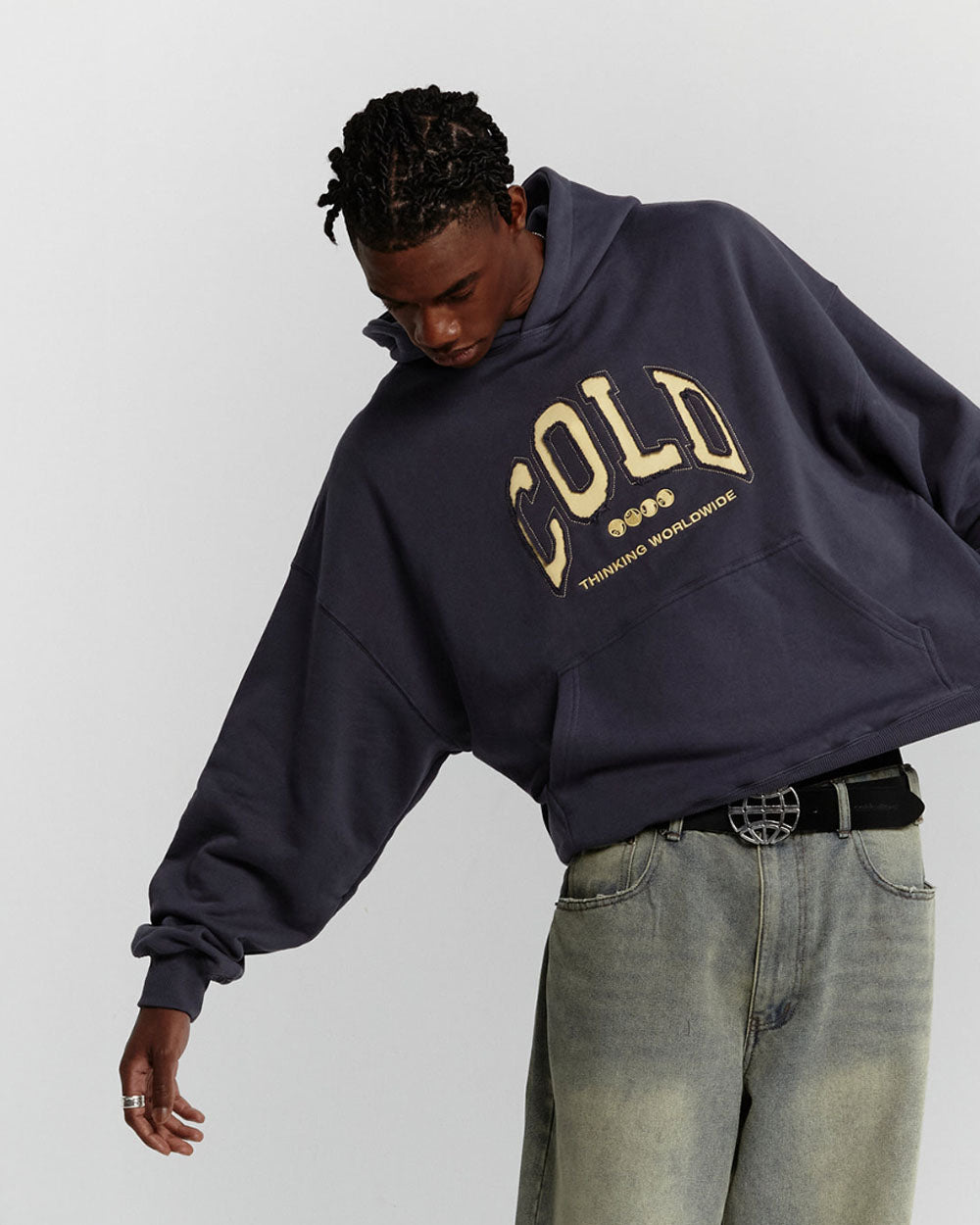 VARSITY HOODIE DARK BLUE - COLD CULTURE #man