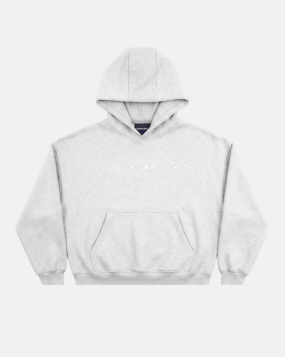 VERTICAL HOODIE HEATHER GREY - Cold Culture