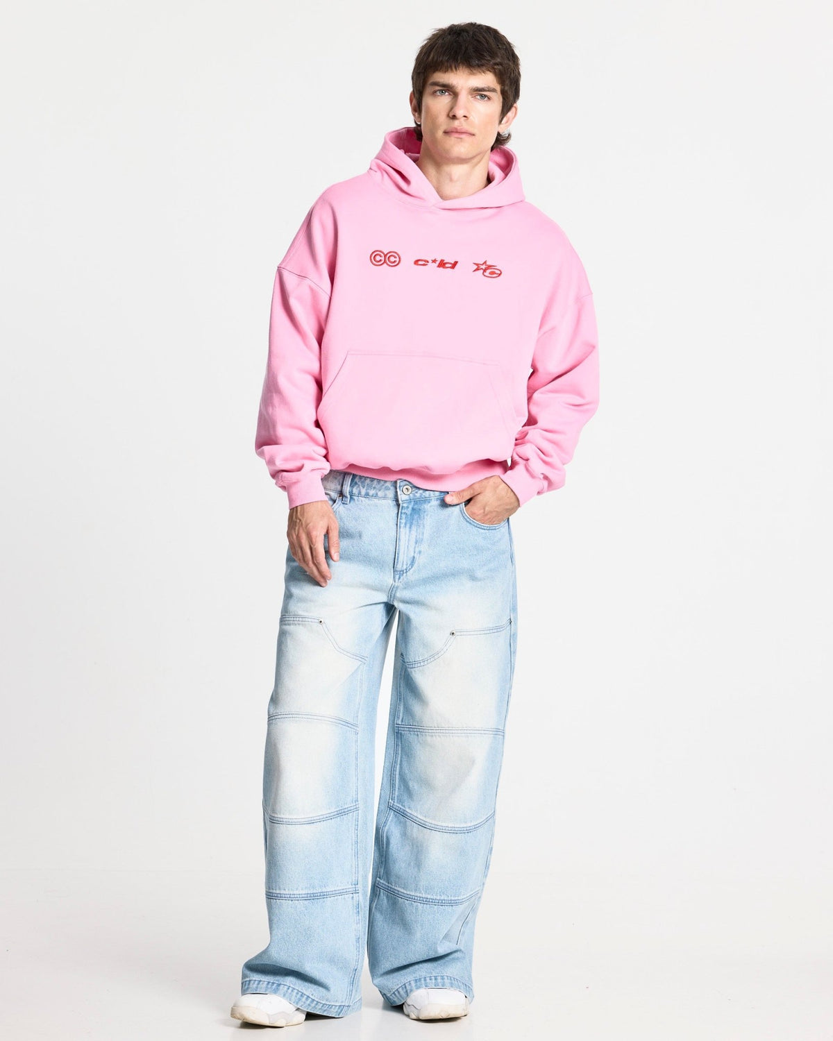 VERTICAL HOODIE PINK - Cold Culture #man