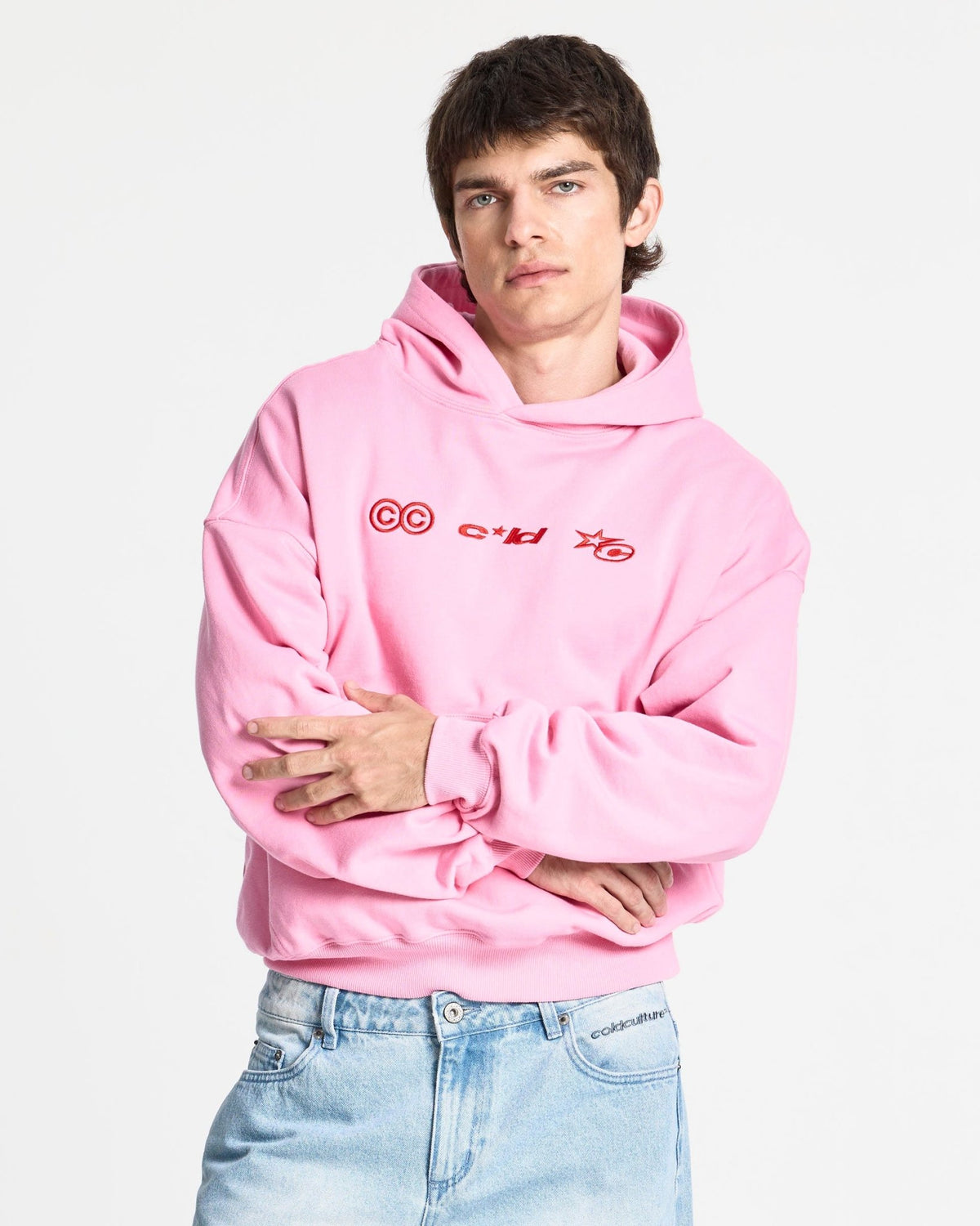 VERTICAL HOODIE PINK - Cold Culture #man
