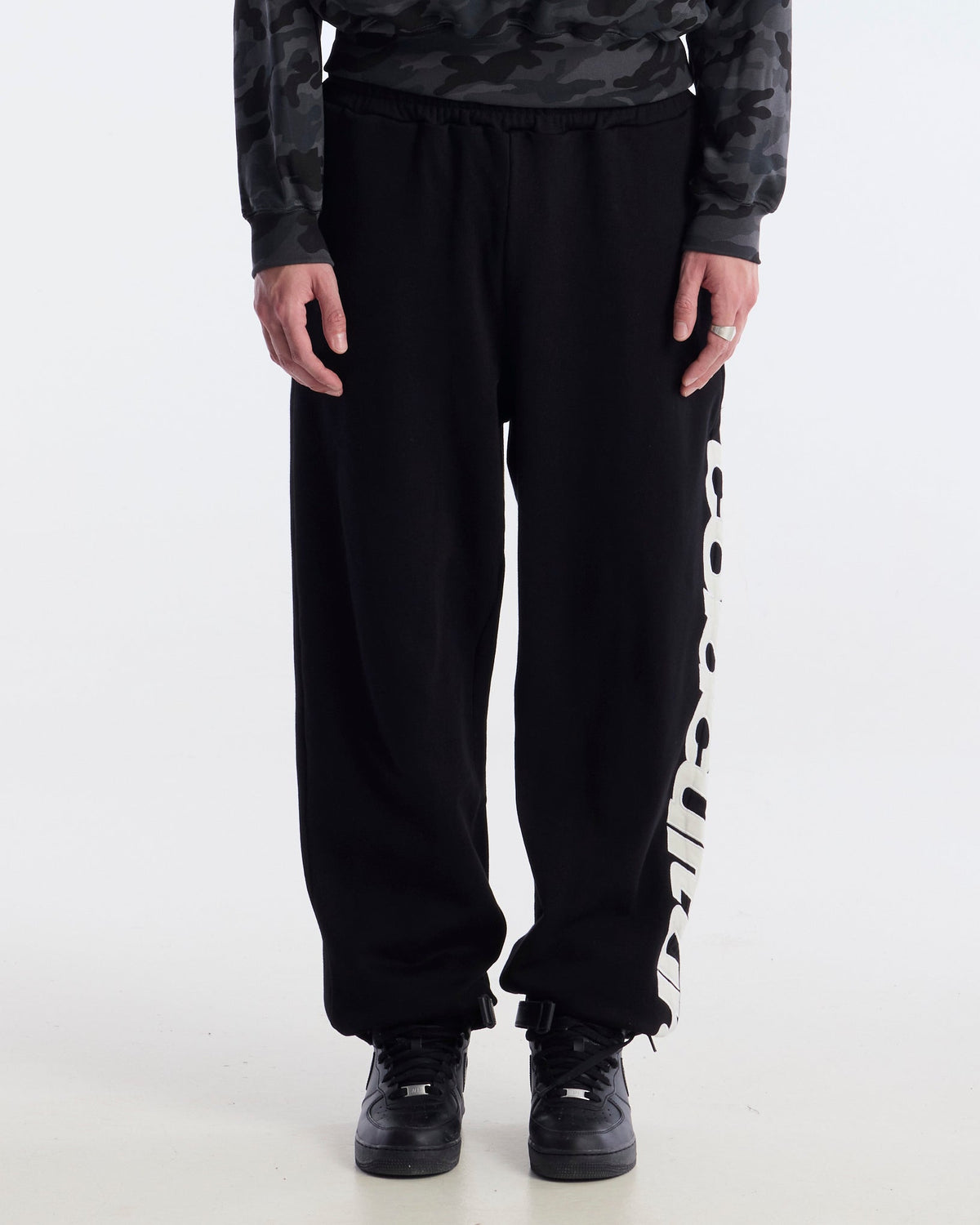 VERTICAL SWEATPANTS BLACK - Cold Culture