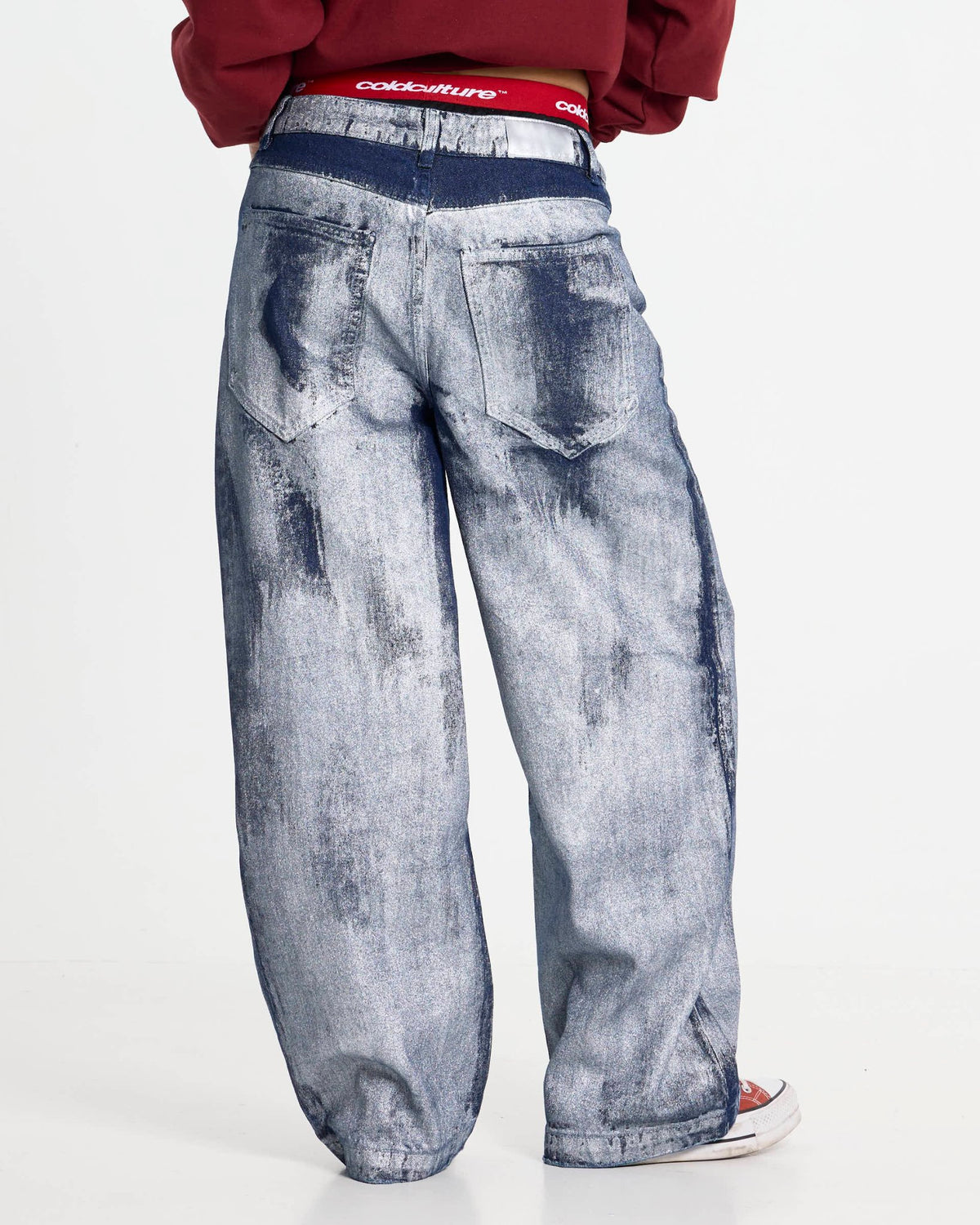 WAXED V2 PANTS MAN DENIM - Cold Culture