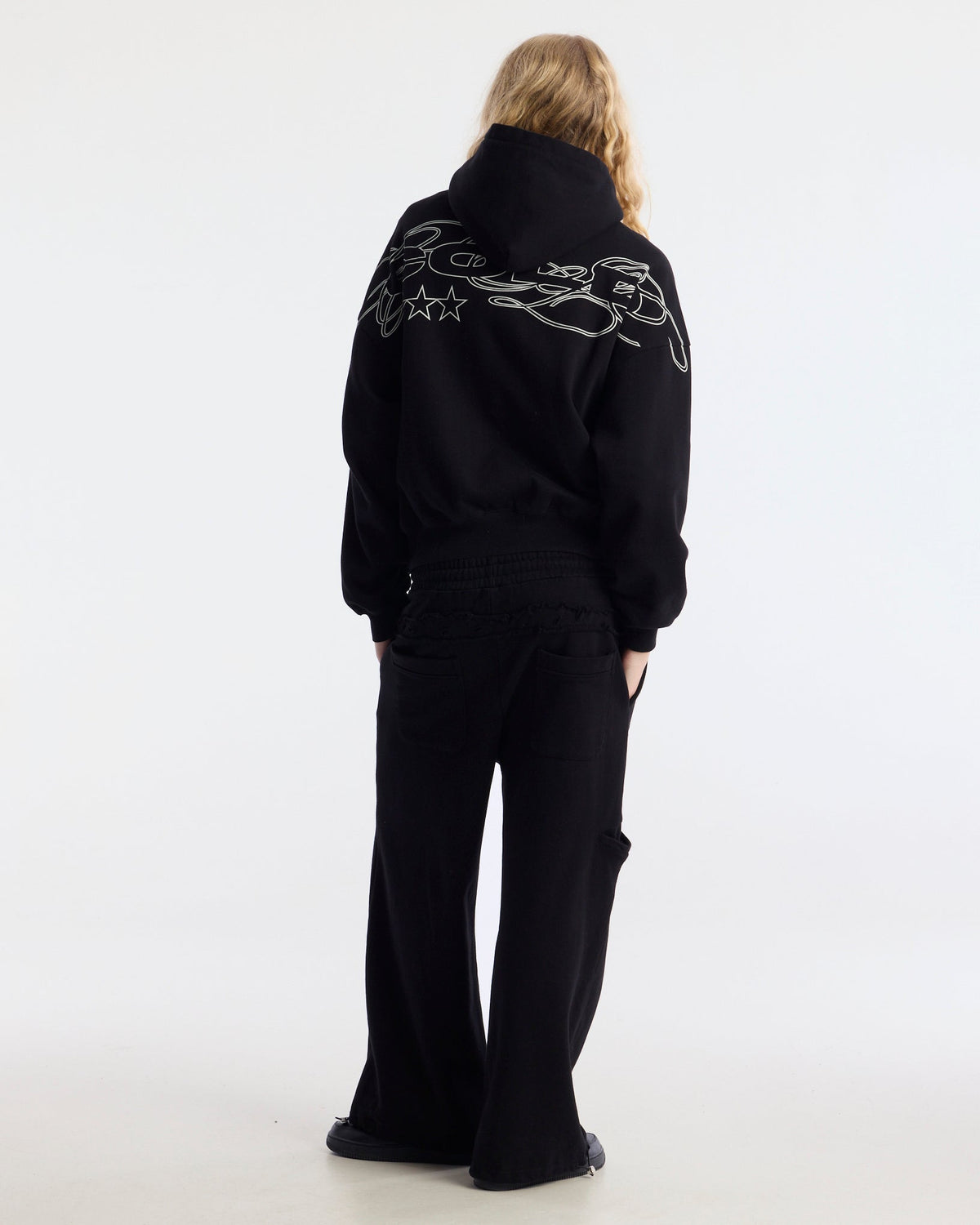 WILD LEOPARD HOODIE BLACK - Cold Culture