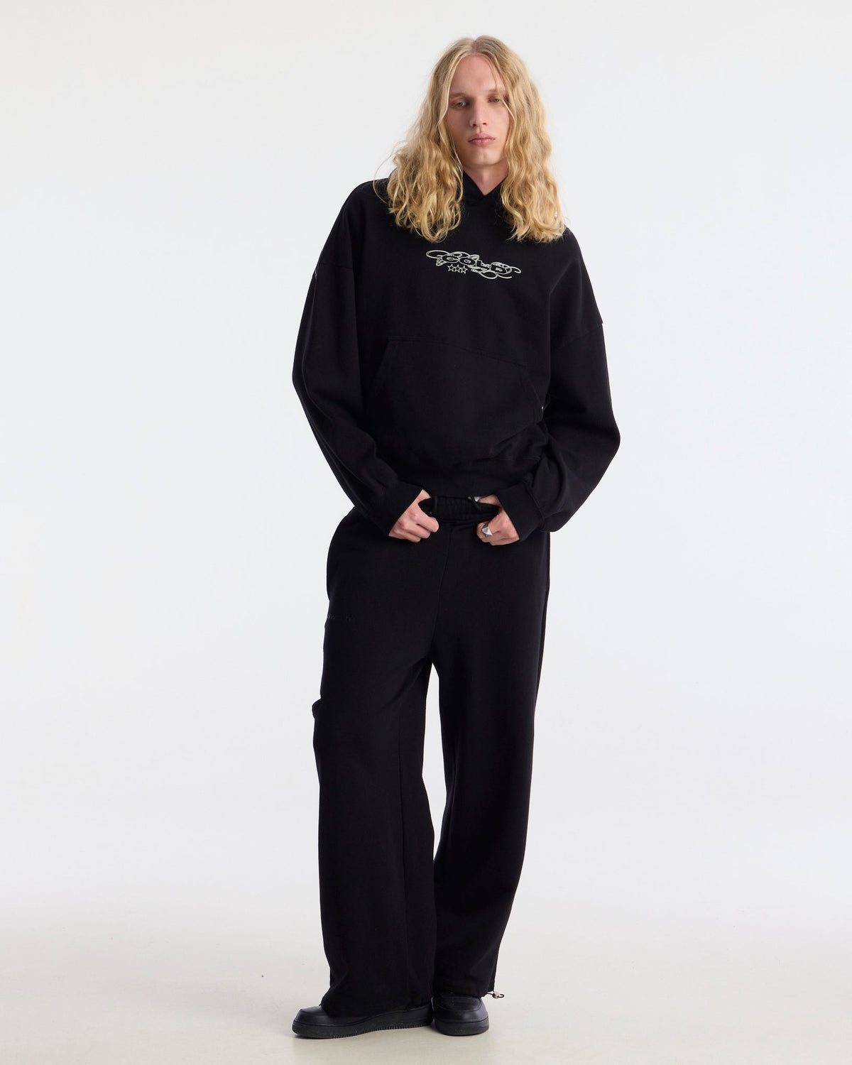 WILD LEOPARD HOODIE BLACK - Cold Culture