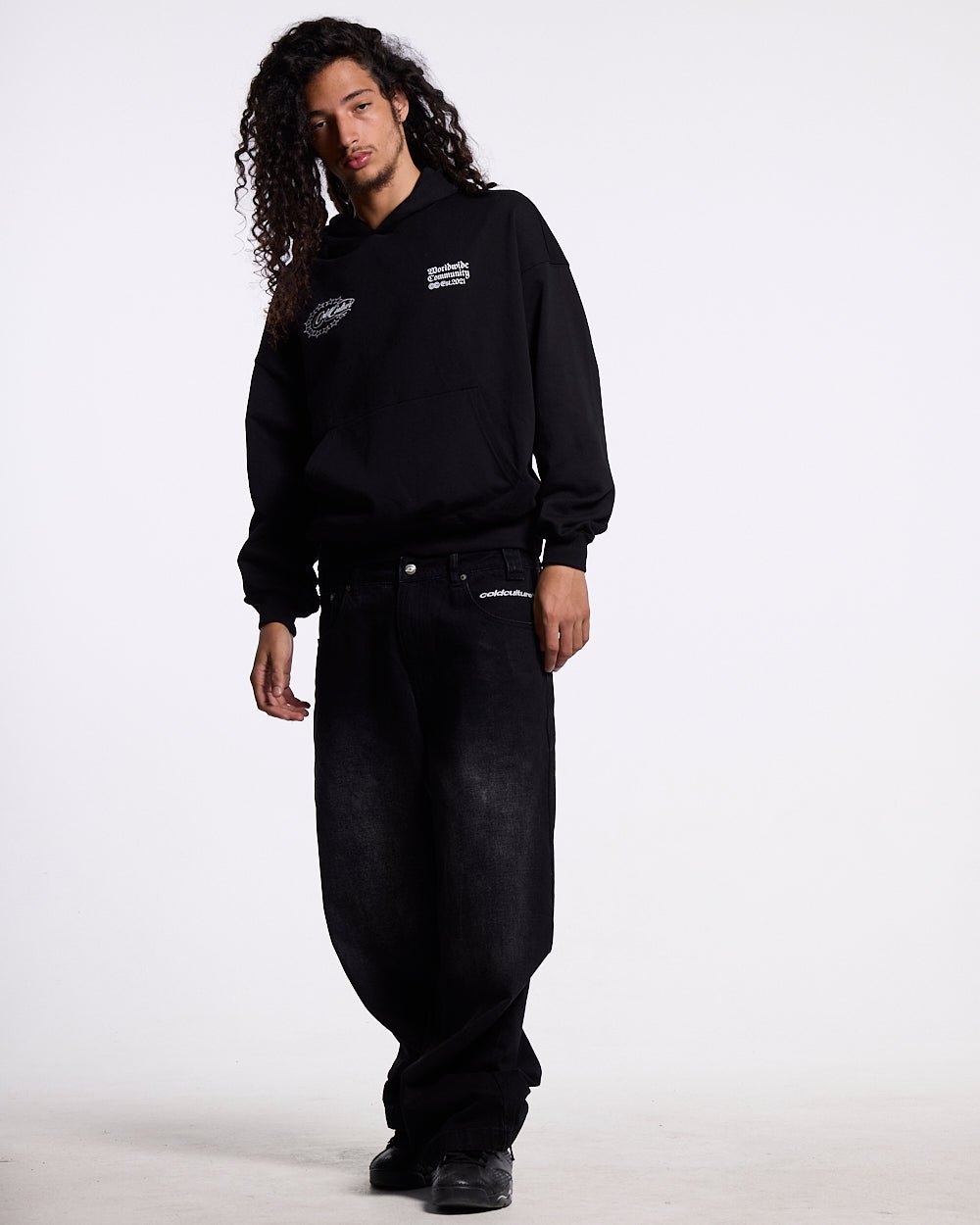 WOLFY HOODIE BLACK - Cold Culture #woman