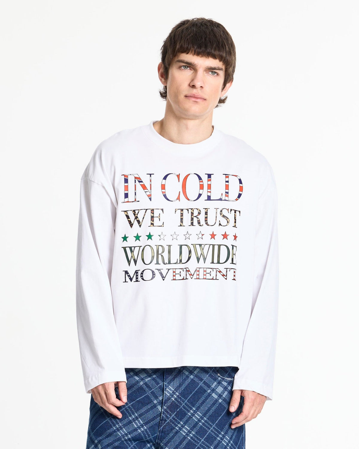 WORLDWIDE LONGSLEEVE WHITE - Cold Culture #man