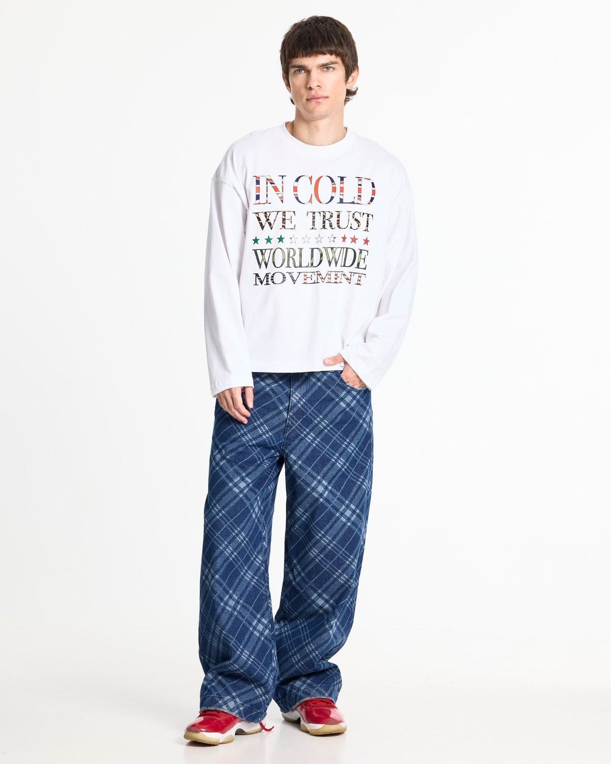 WORLDWIDE LONGSLEEVE WHITE - Cold Culture #man