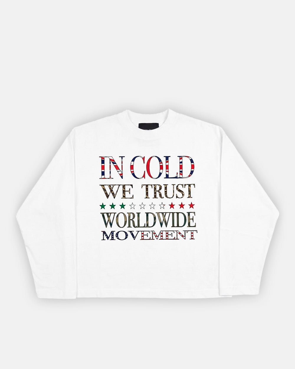 WORLDWIDE LONGSLEEVE WHITE - Cold Culture