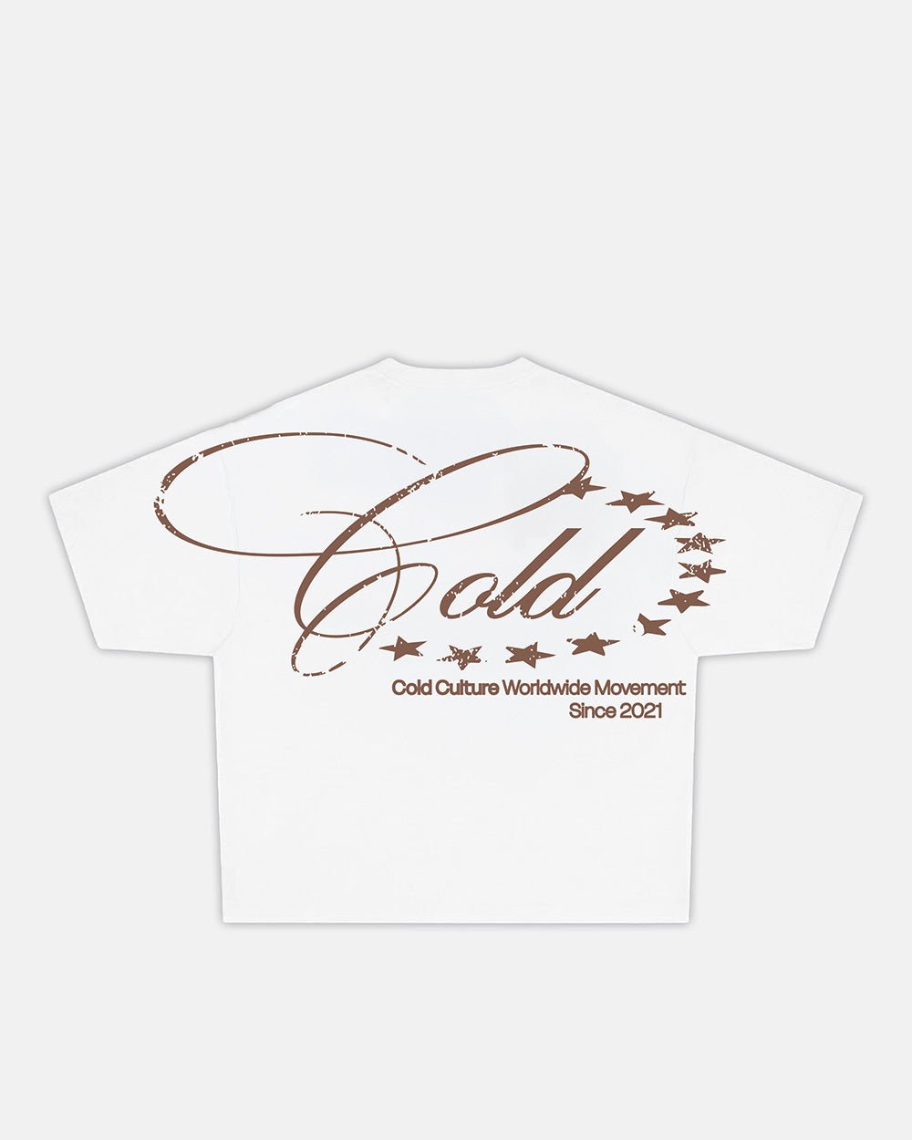 WORLDWIDE STARS TEE OFF WHITE - Cold Culture