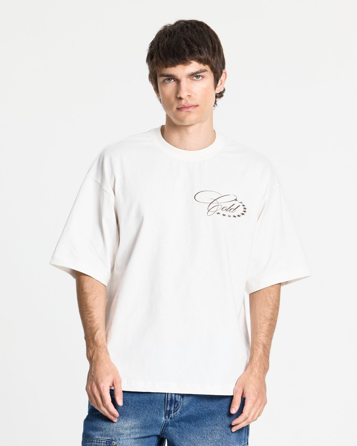WORLDWIDE STARS TEE OFF WHITE - Cold Culture