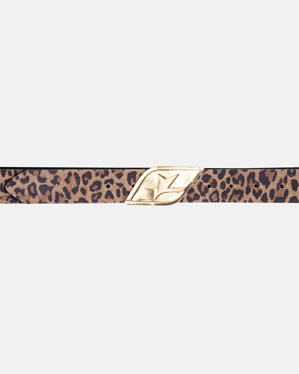 ORIGINAL LEATHER BELT LEOPARD - leopard print leather belt, flat lay - Cold Culture #packshot
