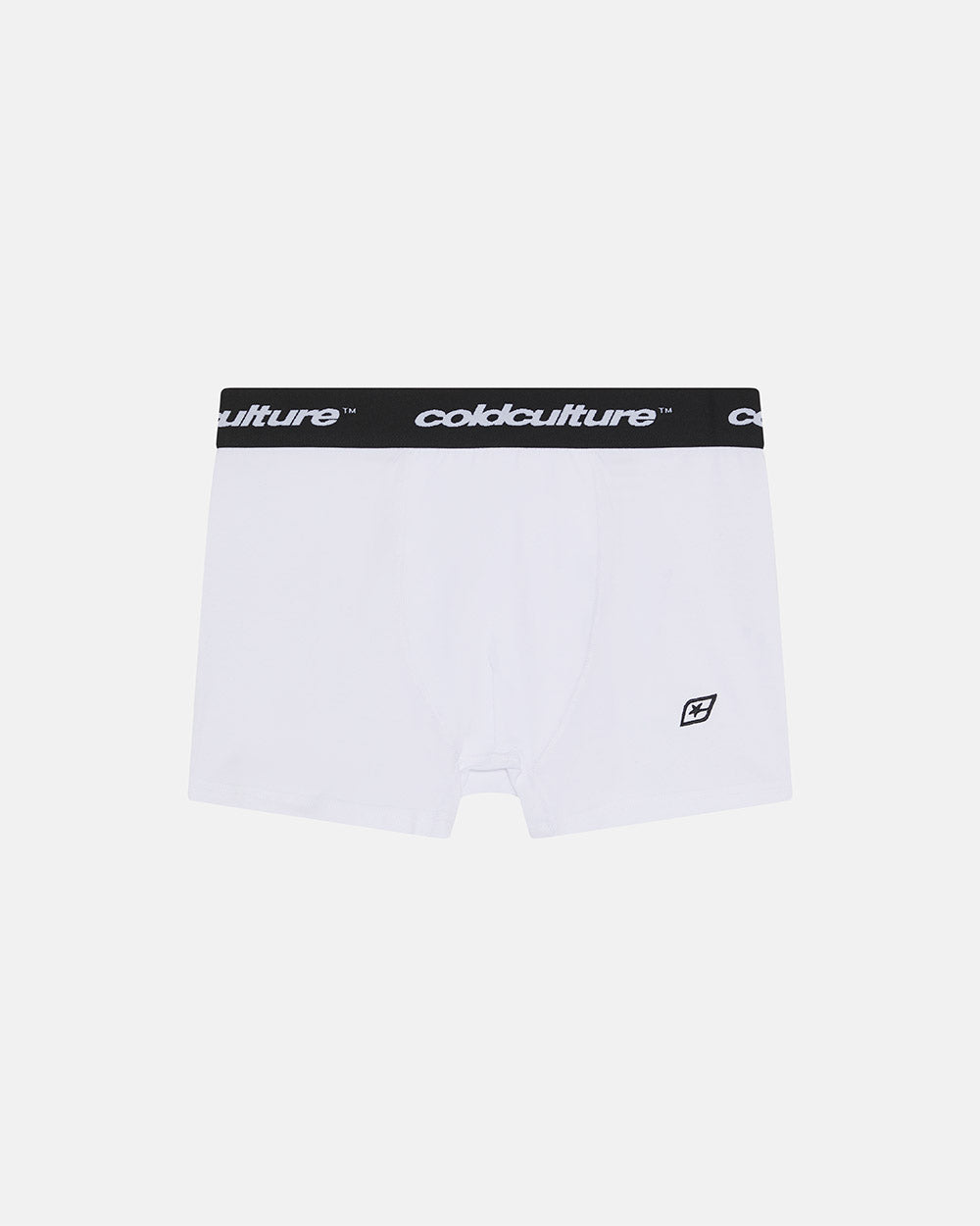 BASIC BOXERS PACK WHITE - white boxers pack, front view - Cold Culture #packshot