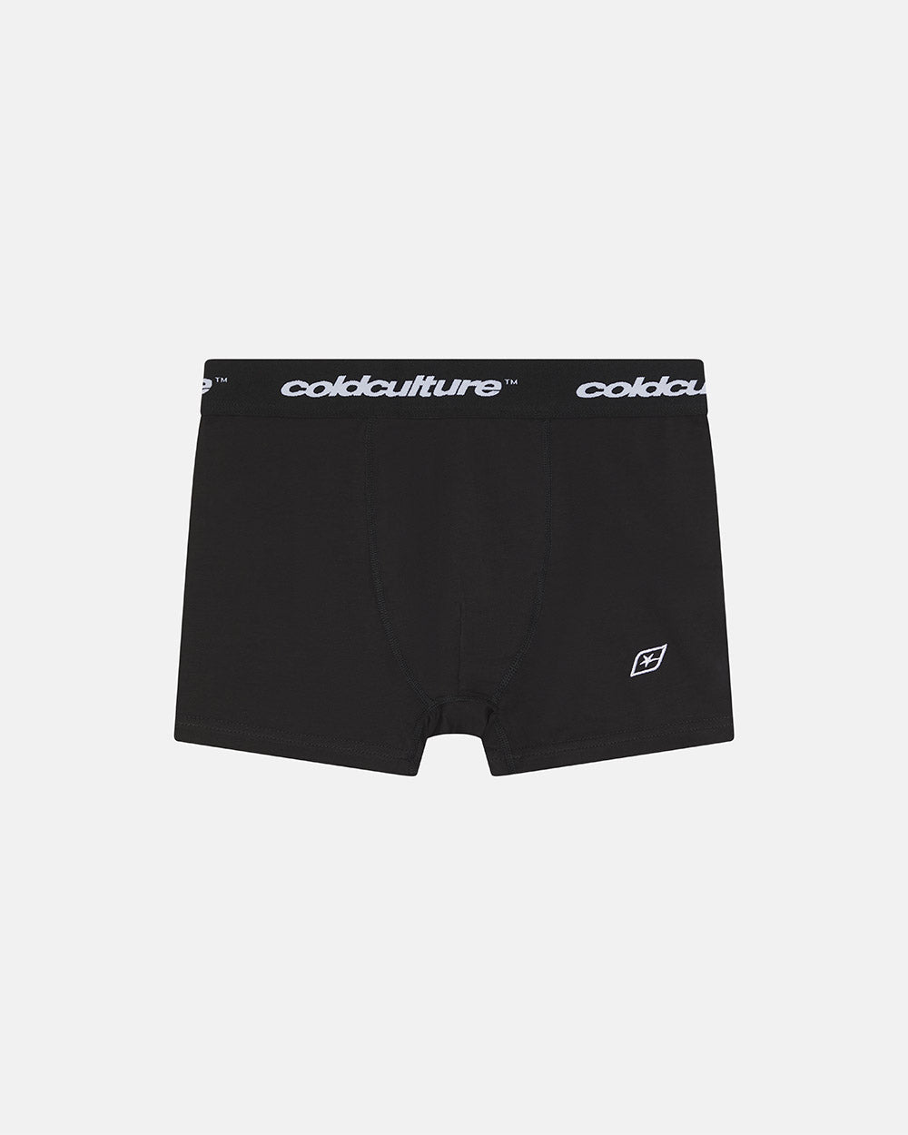 BASIC BOXERS PACK BLACK - black boxers pack, front view - Cold Culture #packshot