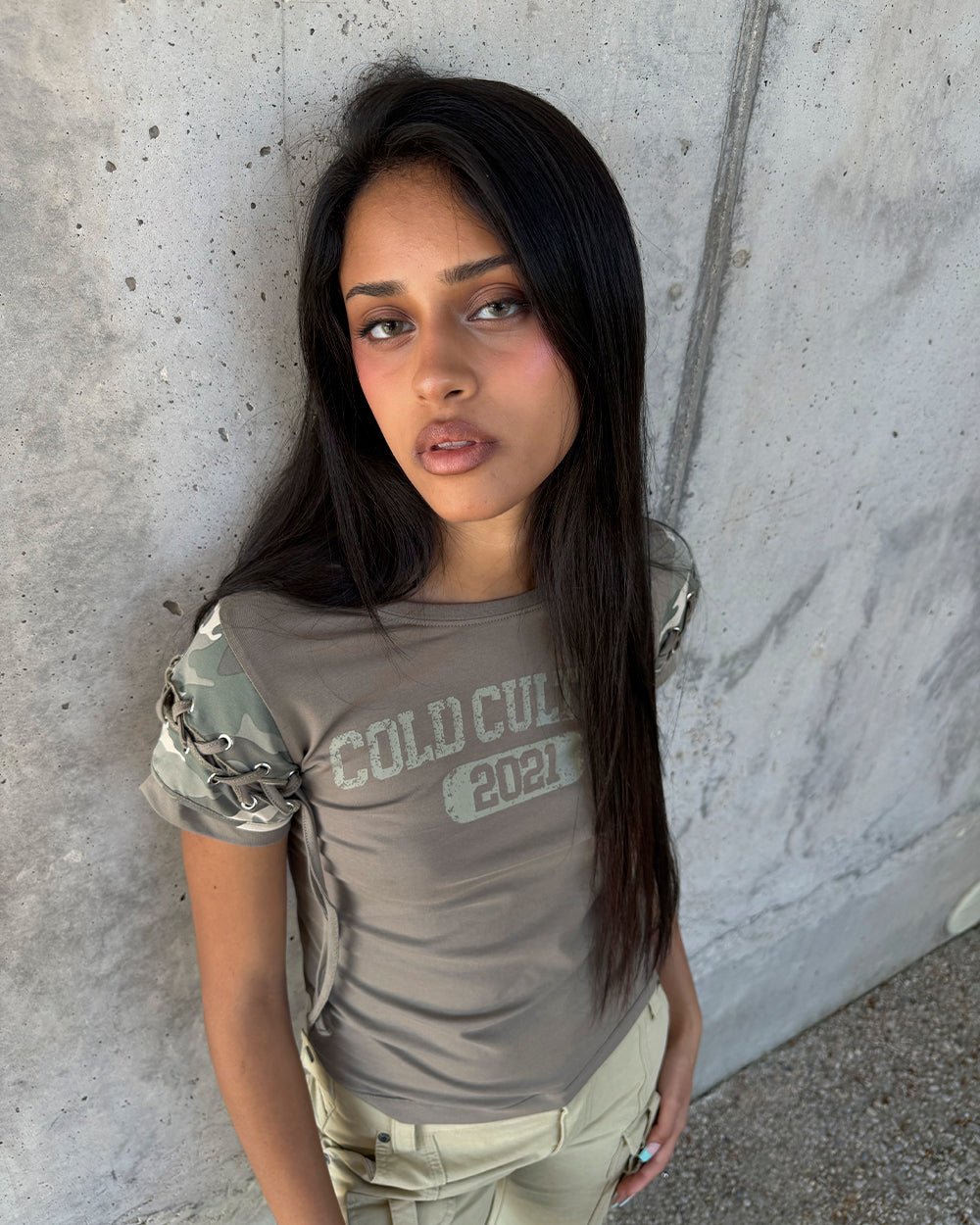 2021 BABY TEE GREEN - DELAYED DELIVERY - Cold Culture #woman