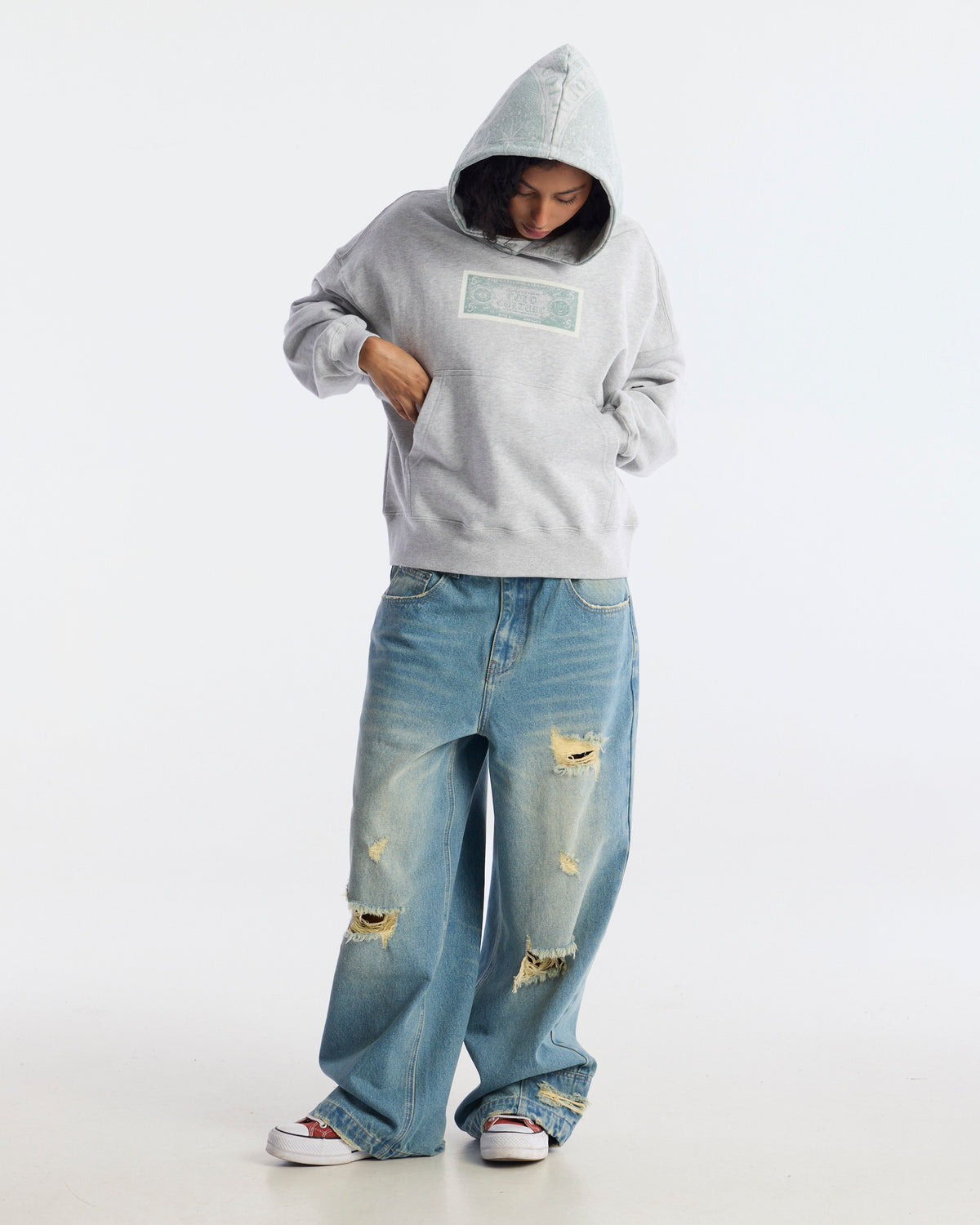 BANDS HOODIE MAN HEATHER GREY - Cold Culture #woman