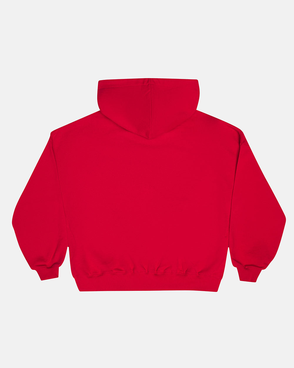 GRAFFITI HOODIE RED - red graphic print hoodie, back view - Cold Culture #packshot